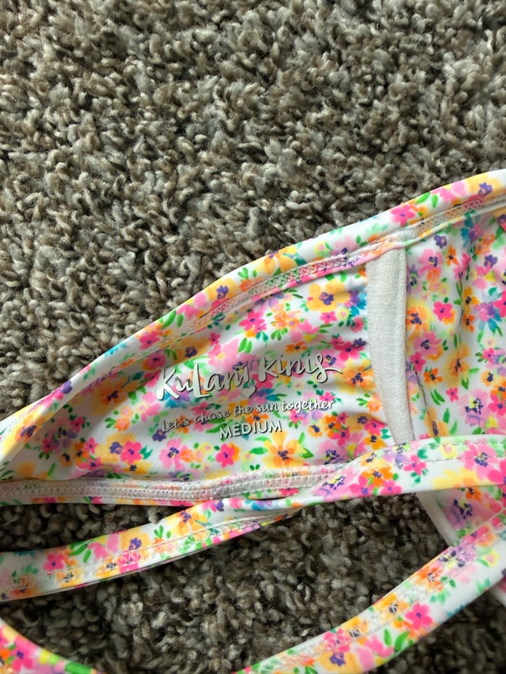 Floral Underwire swimsuit  Top in Pastel Multicolor - Picture 4 of 4